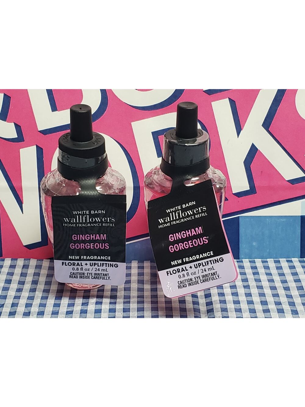 BBW Gingham Gorgeous FLORAL & UPLIFTING Fragrance Wallflower 2 Refills